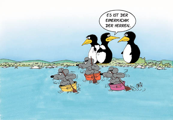 Eimerkajak der Herren